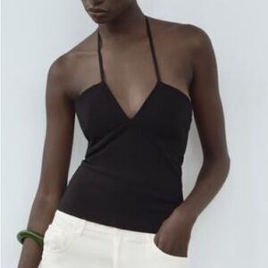 Black Halter Top